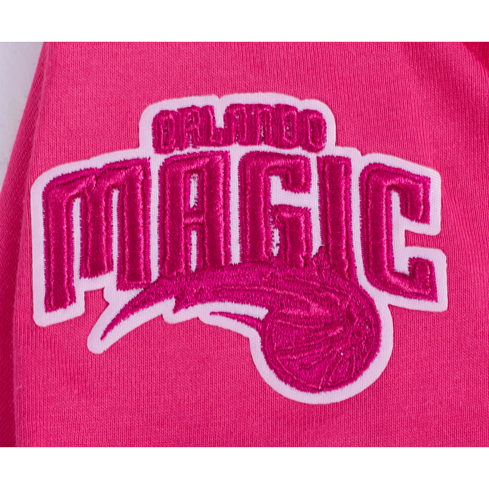NBA ORLANDO MAGIC T-SHIRT TRIPLE ROSE À MANCHES COURTES ET À COUPE CARRÉE POUR FILLE JUNIOR (VIOLET BETTERAVE)