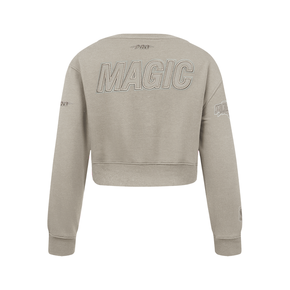 NBA ORLANDO MAGIC NEUTRAL CHANDAIL À COL ROND EN MOLLETON POUR FILLE JUNIOR (TAUPE)
