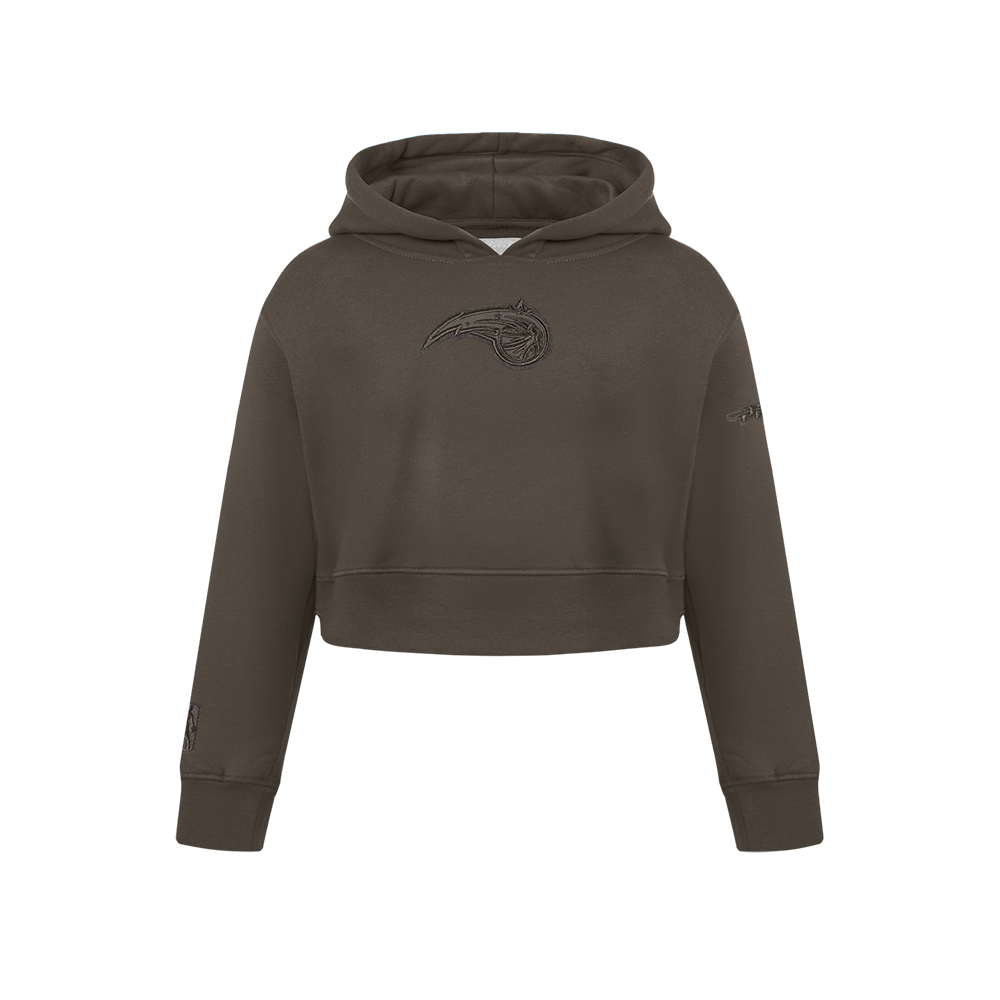 NBA ORLANDO MAGIC NEUTRAL BIG GIRL'S FLC PO HOODIE (DARK TAUPE)