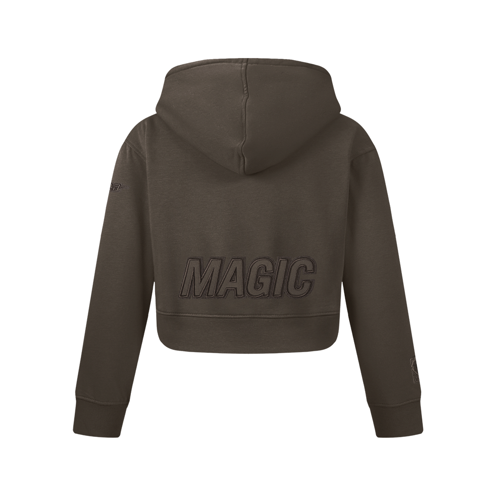 NBA ORLANDO MAGIC NEUTRAL BIG GIRL'S FLC PO HOODIE (DARK TAUPE)