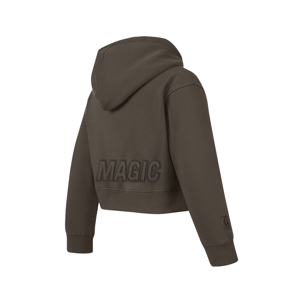 NBA ORLANDO MAGIC NEUTRAL BIG GIRL'S FLC PO HOODIE (DARK TAUPE)