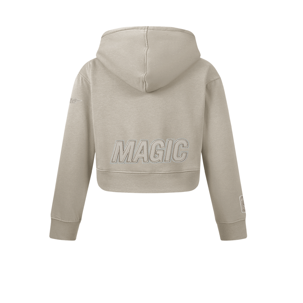 NBA ORLANDO MAGIC NEUTRAL CHANDAIL À CAPUCHON EN MOLLETON POUR FILLE JUNIOR (TAUPE)