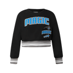 NBA ORLANDO MAGIC RETRO CLASSIC CHANDAIL À COL ROND EN MOLLETON CÔTELÉ POUR FILLE JUNIOR (NOIR/GRIS)