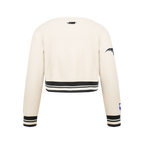 NBA ORLANDO MAGIC RETRO CLASSIC BIG GIRL'S RIB FLC CREWNECK (EGGSHELL/ BLACK)