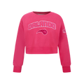NBA ORLANDO MAGIC TRIPLE PINK BIG GIRL'S FLC CREWNECK (BEETROOT PURPLE)