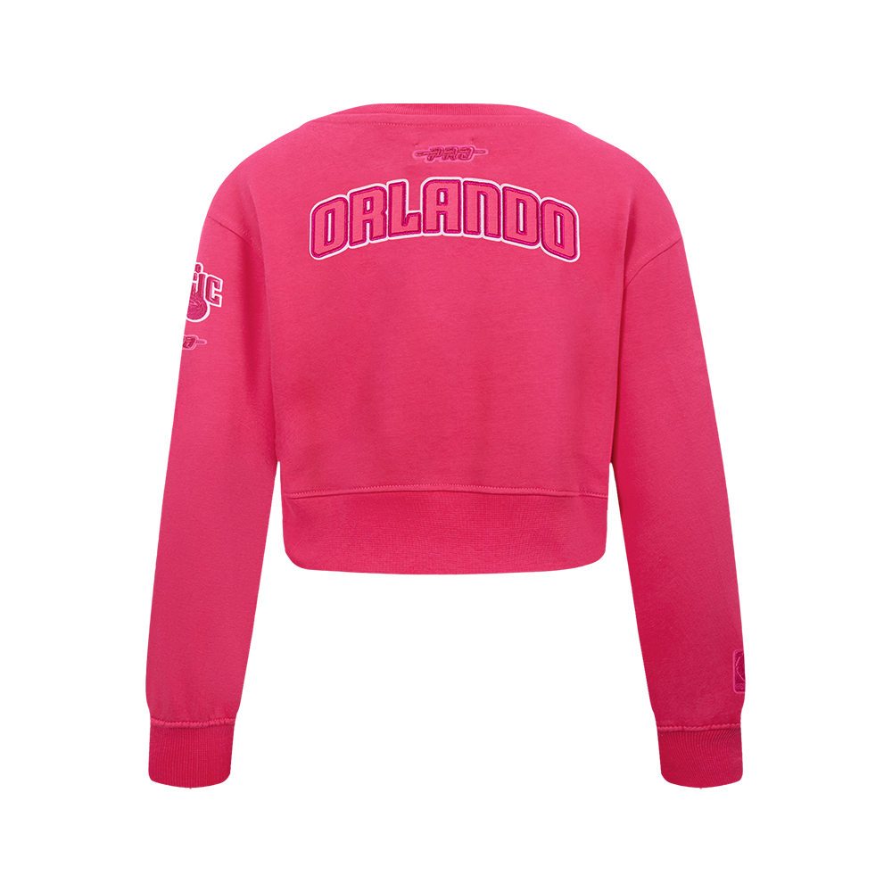 NBA ORLANDO MAGIC TRIPLE PINK BIG GIRL'S FLC CREWNECK (BEETROOT PURPLE)