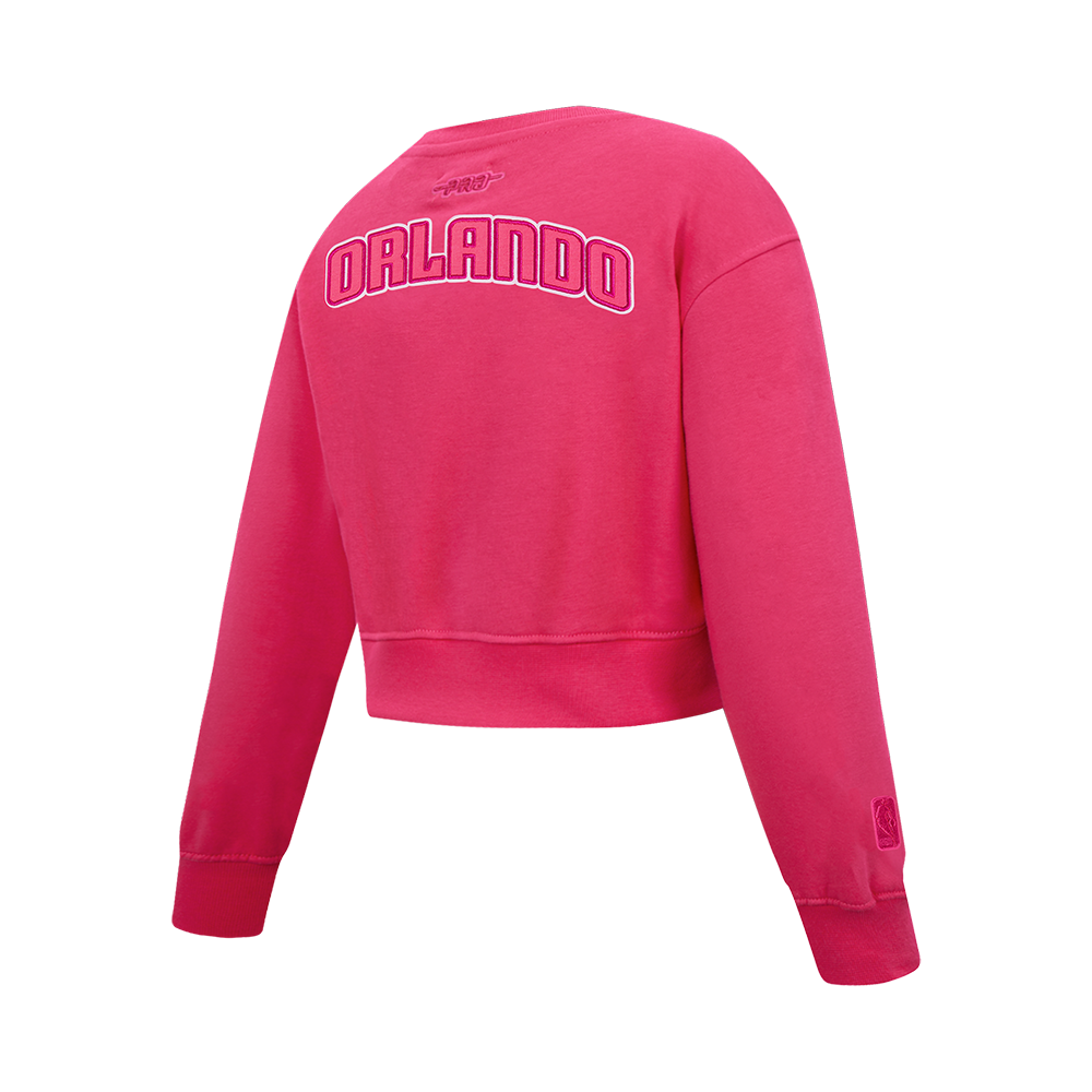 NBA ORLANDO MAGIC TRIPLE PINK BIG GIRL'S FLC CREWNECK (BEETROOT PURPLE)