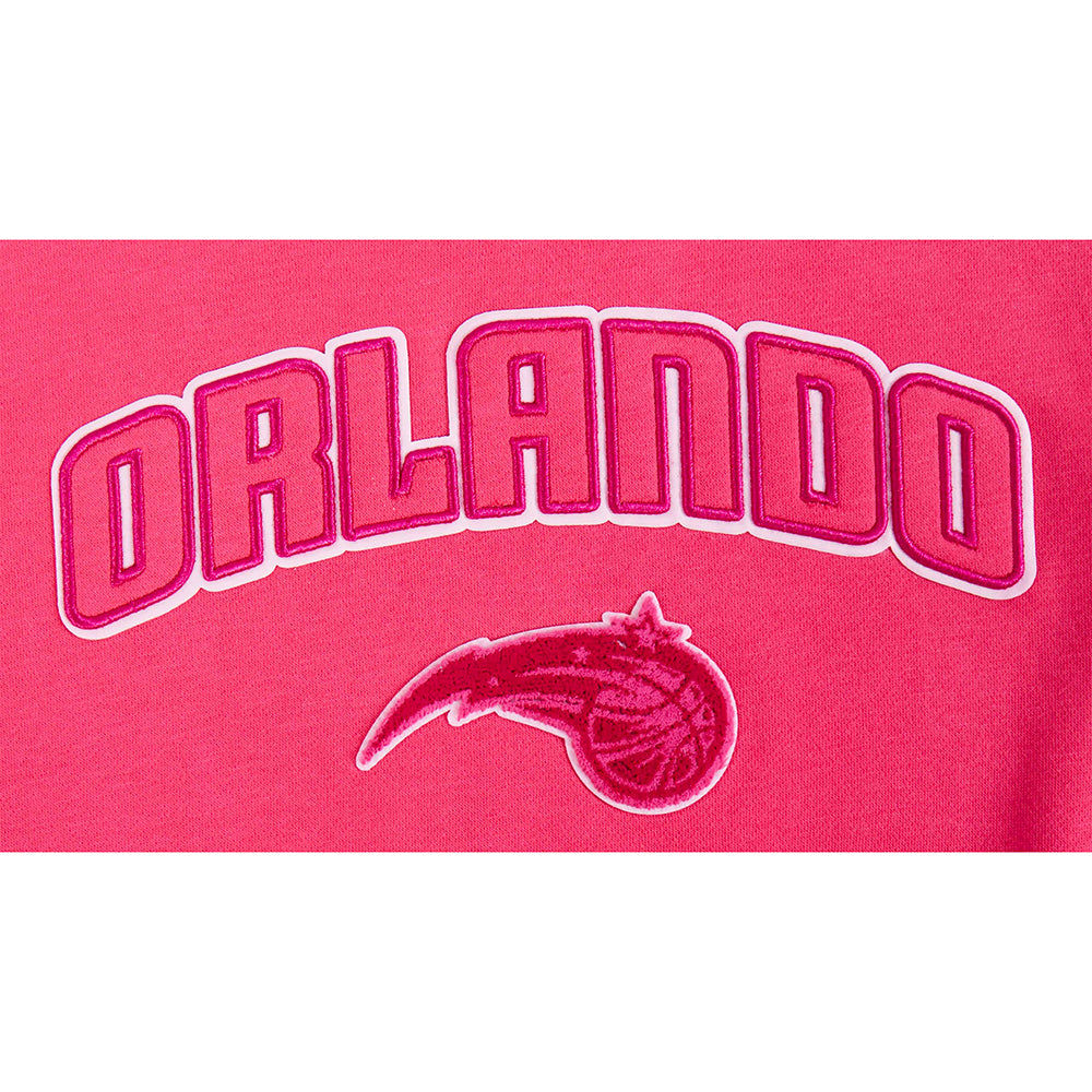 NBA ORLANDO MAGIC TRIPLE PINK BIG GIRL'S FLC CREWNECK (BEETROOT PURPLE)