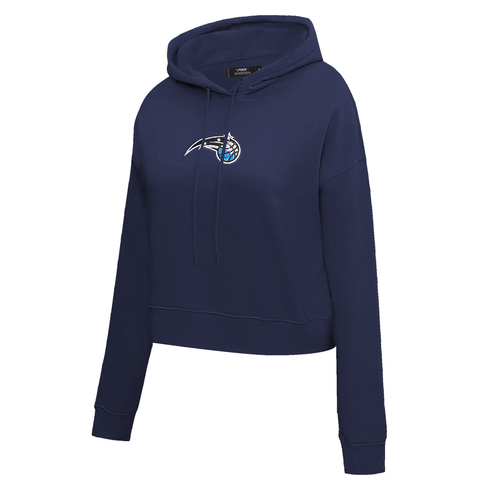 NBA ORLANDO MAGIC CLASSIC WOMEN'S CROPPED PULLOVER HOODIE (MIDNIGHT NAVY)