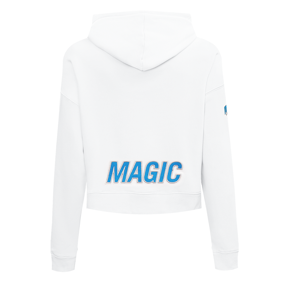 NBA ORLANDO MAGIC CLASSIC CHANDAIL À CAPUCHON COURT POUR FEMME (BLANC)