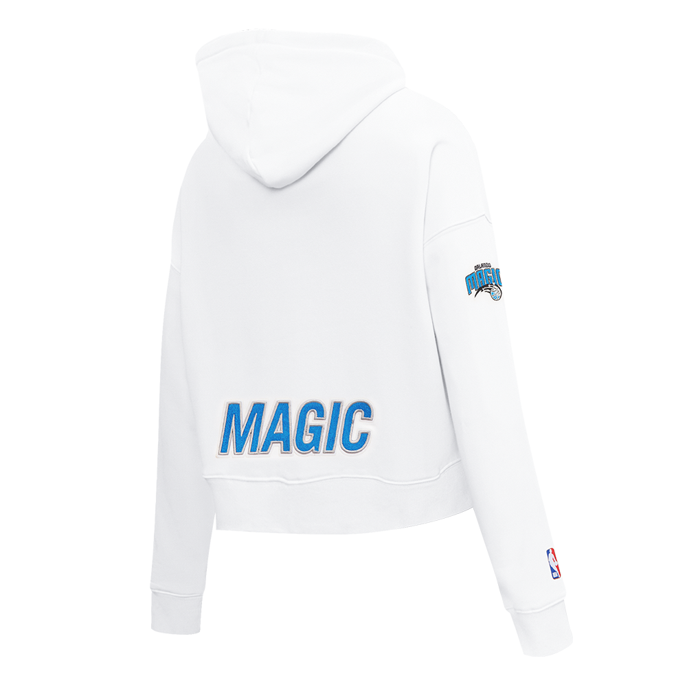 NBA ORLANDO MAGIC CLASSIC CHANDAIL À CAPUCHON COURT POUR FEMME (BLANC)