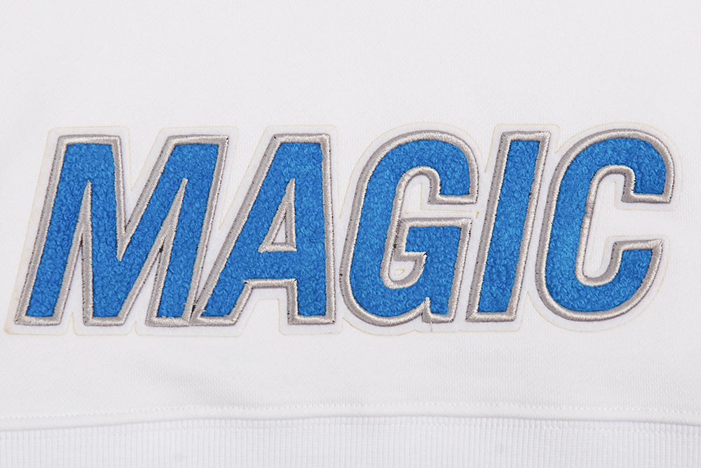 NBA ORLANDO MAGIC CLASSIC CHANDAIL À CAPUCHON COURT POUR FEMME (BLANC)