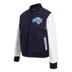 NBA ORLANDO MAGIC CLASSIC WOMEN'S WOOL VARSITY JACKET (MIDNIGHT NAVY/WHITE)
