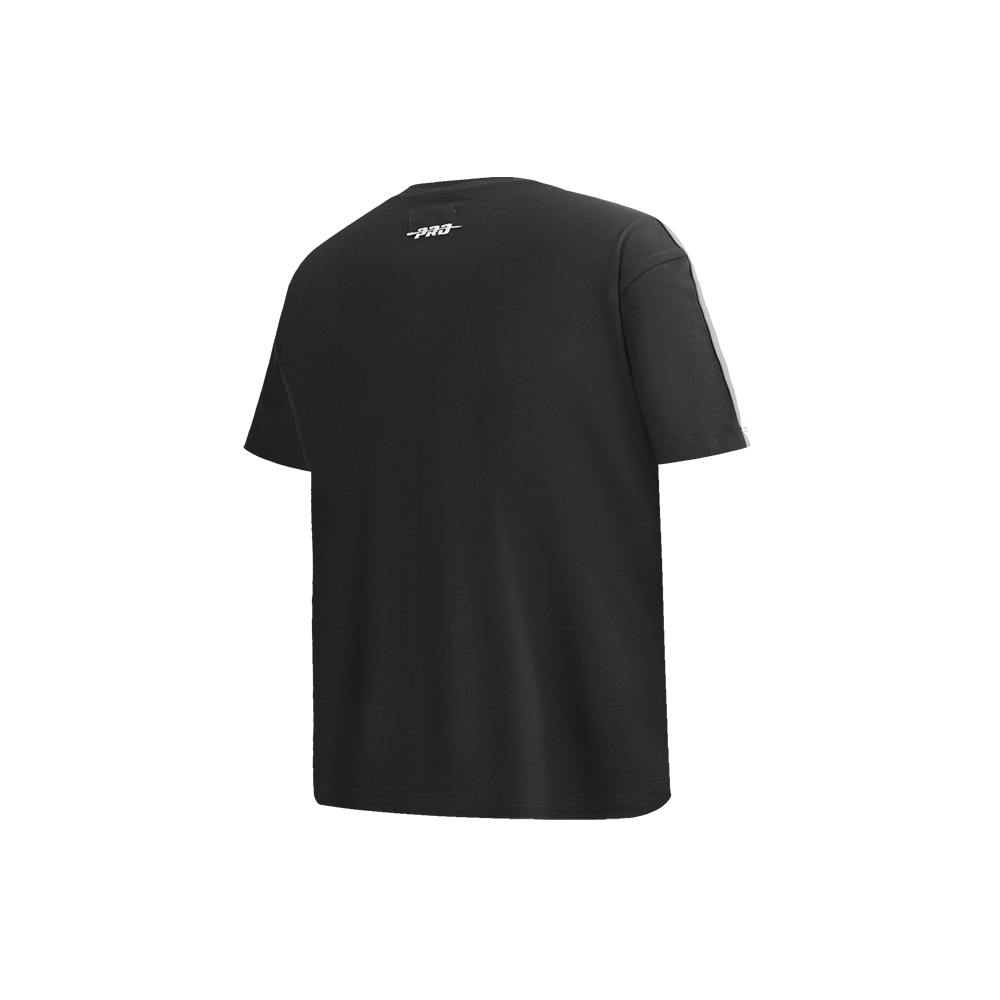 NBA ORLANDO MAGIC RETRO CLASSIC T-SHIRT À BANDES À MANCHES COURTES POUR GARÇON ENFANT (NOIR/GRIS)