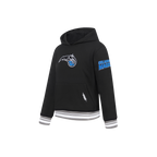 NBA ORLANDO MAGIC RETRO CLASSIC LITTLE BOY'S RIB FLEECE PULLOVER HOODIE (BLACK/GRAY)
