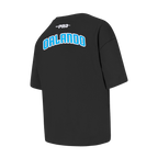 NBA ORLANDO MAGIC CLASSIC T-SHIRT À COUPE CARRÉE À MANCHES COURTES POUR FILLE ENFANT (NOIR)