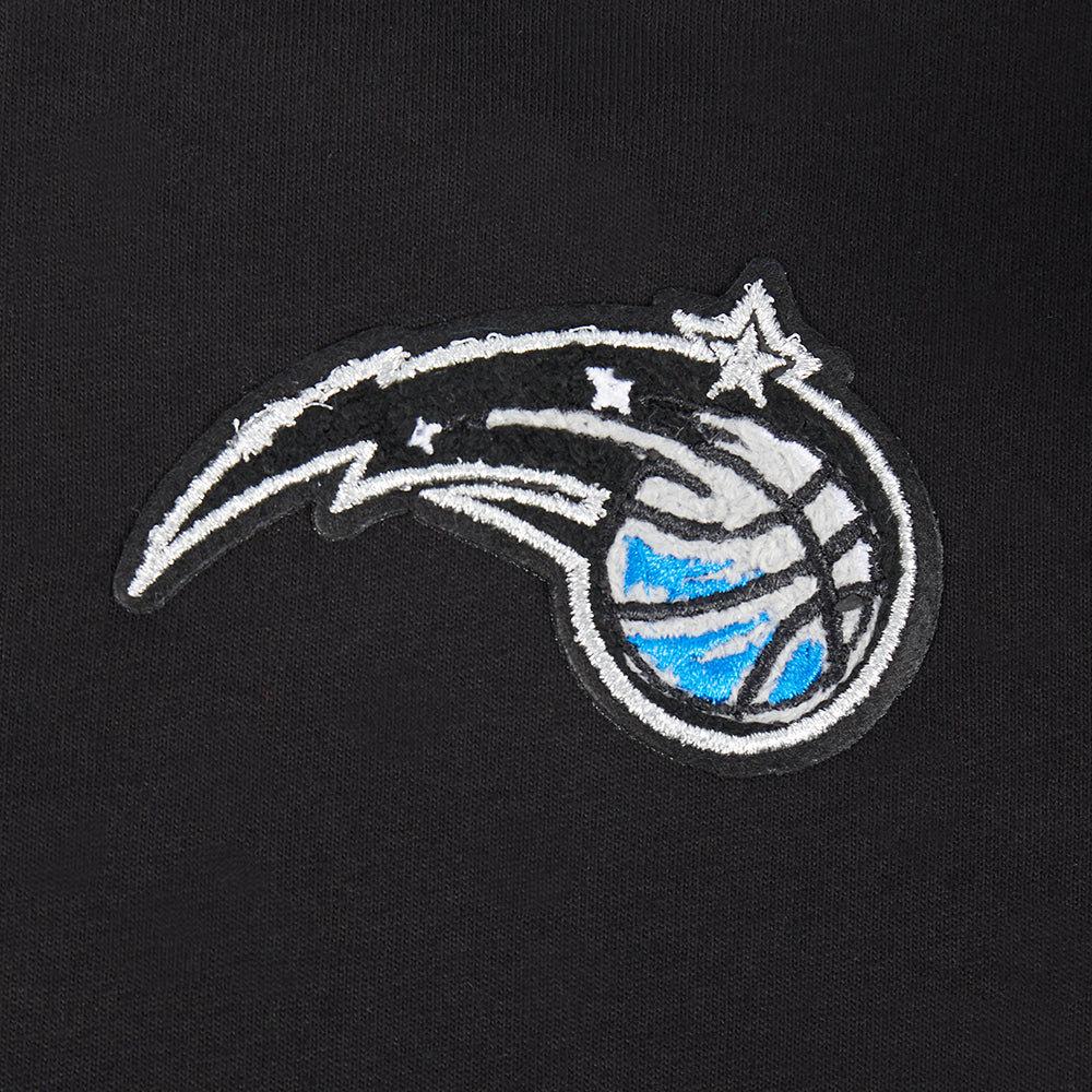 NBA ORLANDO MAGIC CLASSIC T-SHIRT À COUPE CARRÉE À MANCHES COURTES POUR FILLE ENFANT (NOIR)