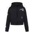 NBA ORLANDO MAGIC CLASSIC LITTLE GIRL'S FLEECE FULL ZIP HOODIE (BLACK)