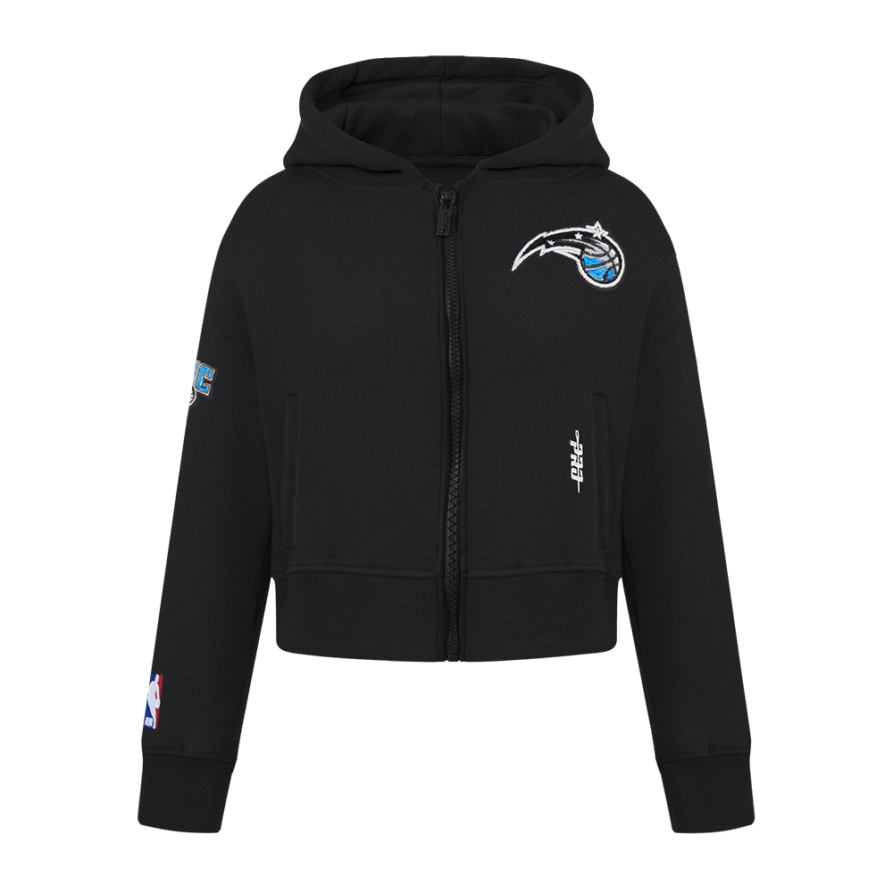 NBA ORLANDO MAGIC CLASSIC CHANDAIL À CAPUCHON EN MOLLETON À GLISSIÈRE POUR FILLE ENFANT (NOIR)
