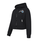 NBA ORLANDO MAGIC CLASSIC LITTLE GIRL'S FLEECE FULL ZIP HOODIE (BLACK)