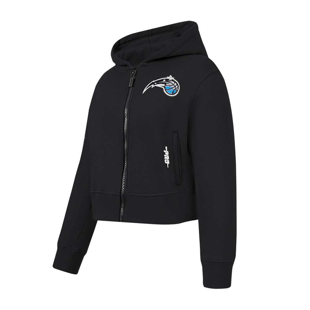 NBA ORLANDO MAGIC CLASSIC LITTLE GIRLS  FLEECE FULL ZIP HOODIE (BLACK)