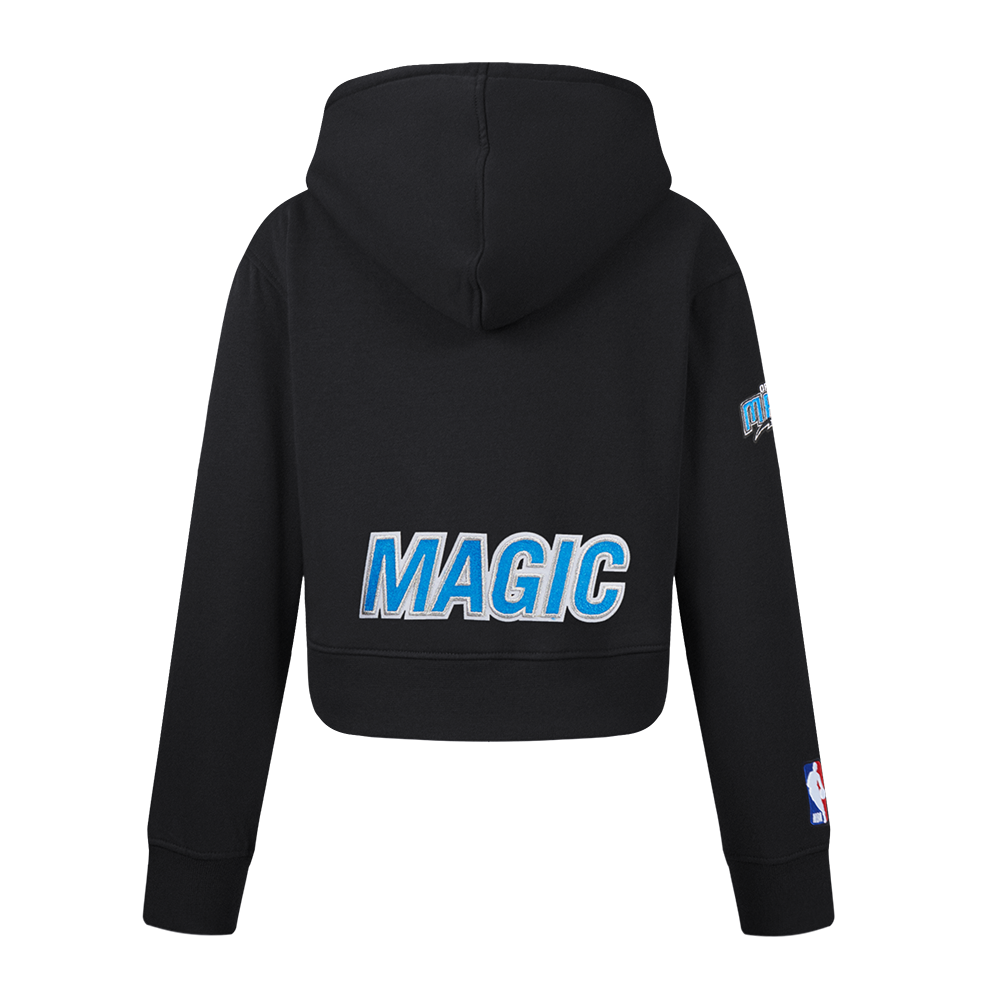 NBA ORLANDO MAGIC CLASSIC LITTLE GIRL'S FLEECE FULL ZIP HOODIE (BLACK)
