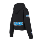 NBA ORLANDO MAGIC CLASSIC LITTLE GIRL'S FLEECE FULL ZIP HOODIE (BLACK)