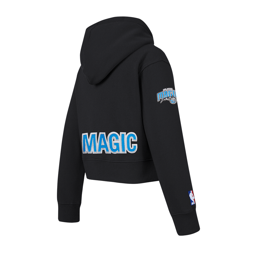 NBA ORLANDO MAGIC CLASSIC LITTLE GIRL'S FLEECE FULL ZIP HOODIE (BLACK)
