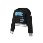 NBA ORLANDO MAGIC RETRO CLASSIC CHANDAIL À COL ROND EN MOLLETON CÔTELÉ POUR FILLE ENFANT (NOIR/GRIS)