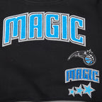 NBA ORLANDO MAGIC RETRO CLASSIC CHANDAIL À COL ROND EN MOLLETON CÔTELÉ POUR FILLE ENFANT (NOIR/GRIS)