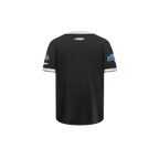 NBA ORLANDO MAGIC CLASSIC T-SHIRT CÔTELÉ RAYÉ À MANCHES COURTES POUR GARÇON BAMBIN (NOIR/GRIS)
