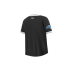 NBA ORLANDO MAGIC CLASSIC T-SHIRT CÔTELÉ RAYÉ À MANCHES COURTES POUR GARÇON BAMBIN (NOIR/GRIS)