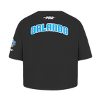 NBA ORLANDO MAGIC CLASSIC T-SHIRT À COUPE CARRÉE À MANCHES COURTES POUR FILLE BAMBIN (NOIR)