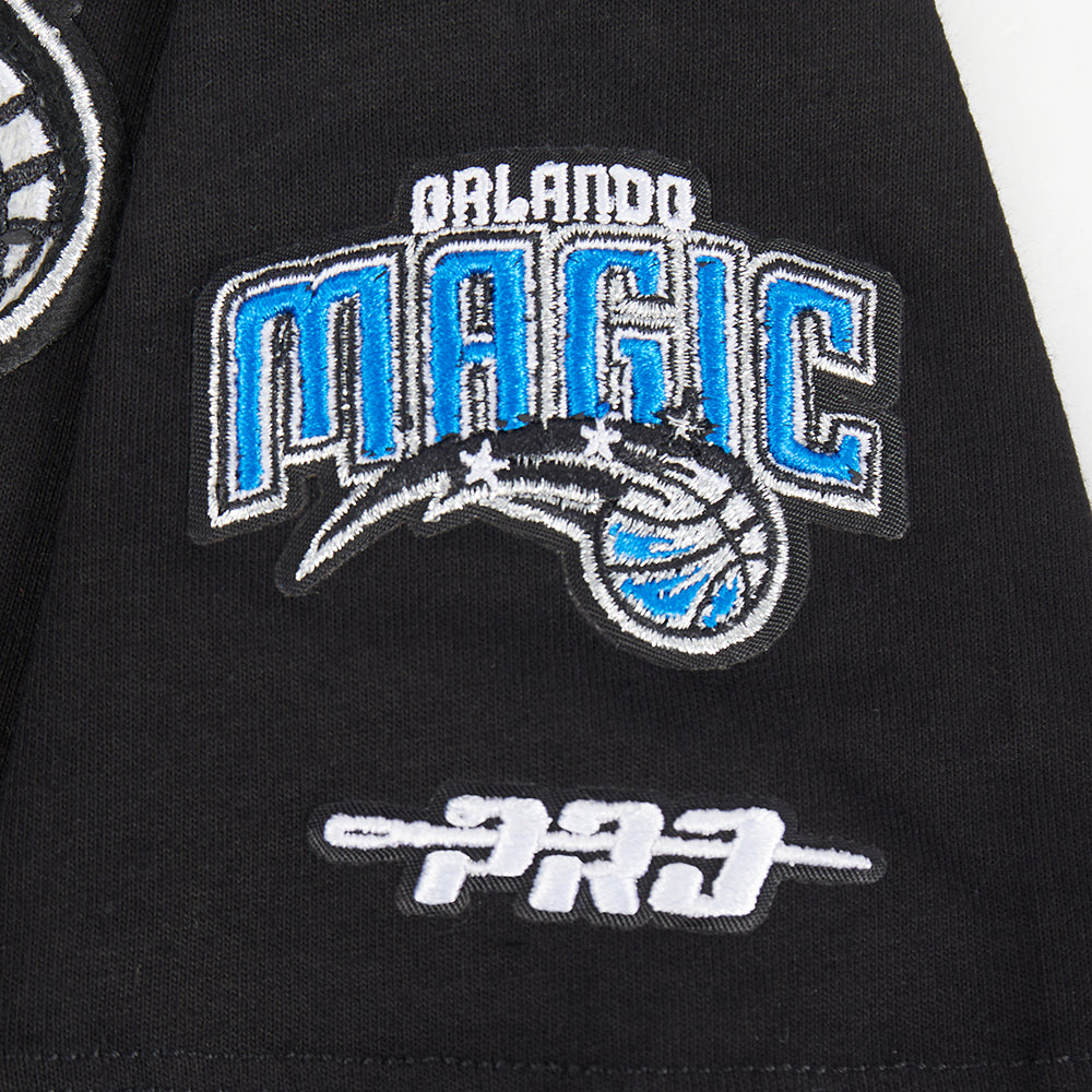 NBA ORLANDO MAGIC CLASSIC T-SHIRT À COUPE CARRÉE À MANCHES COURTES POUR FILLE BAMBIN (NOIR)