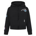 NBA ORLANDO MAGIC CLASSIC TODDLER GIRL'S FLEECE FULL ZIP HOODIE (BLACK)