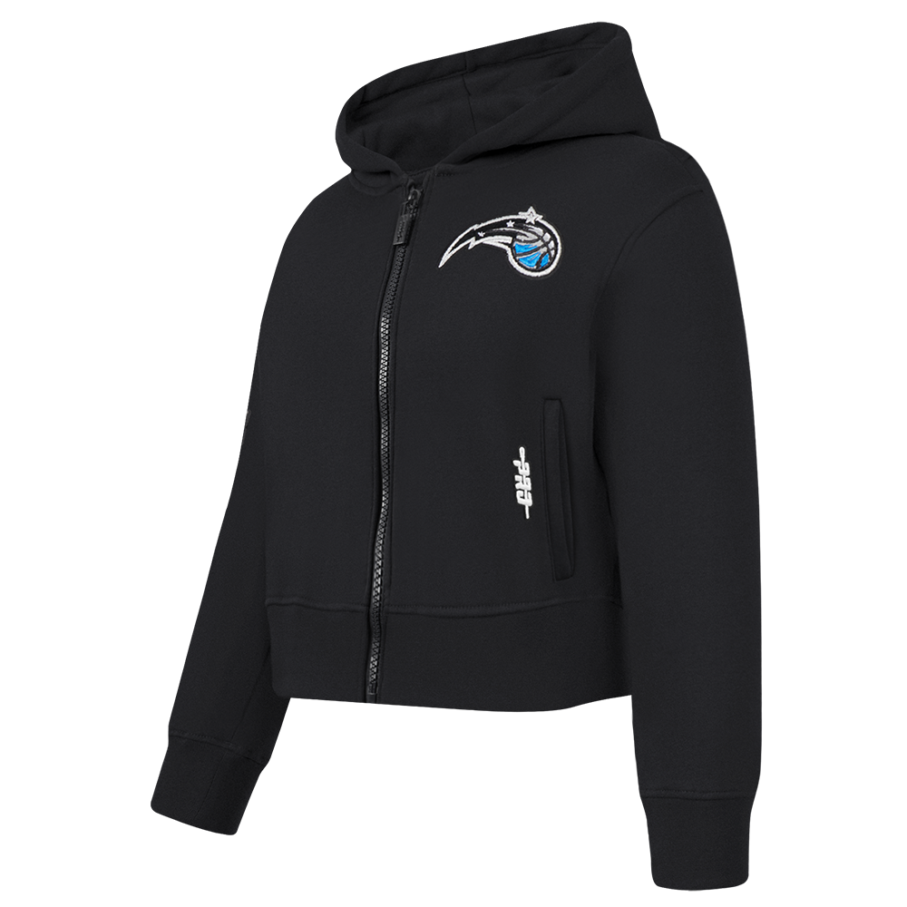 NBA ORLANDO MAGIC CLASSIC TODDLER GIRL'S FLEECE FULL ZIP HOODIE (BLACK)