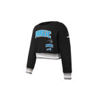 NBA ORLANDO MAGIC RETRO CLASSIC CHANDAIL À COL ROND EN MOLLETON CÔTELÉ POUR FILLE BAMBIN (NOIR/GRIS)