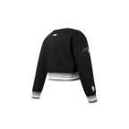 NBA ORLANDO MAGIC RETRO CLASSIC CHANDAIL À COL ROND EN MOLLETON CÔTELÉ POUR FILLE BAMBIN (NOIR/GRIS)