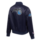 NBA ORLANDO MAGIC CLASSIC WOMEN'S SATIN JACKET (MIDNIGHT NAVY)