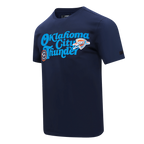 NBA OKLAHOMA CITY THUNDER SOUVENIR MEN'S SJ TEE (MIDNIGHT NAVY)