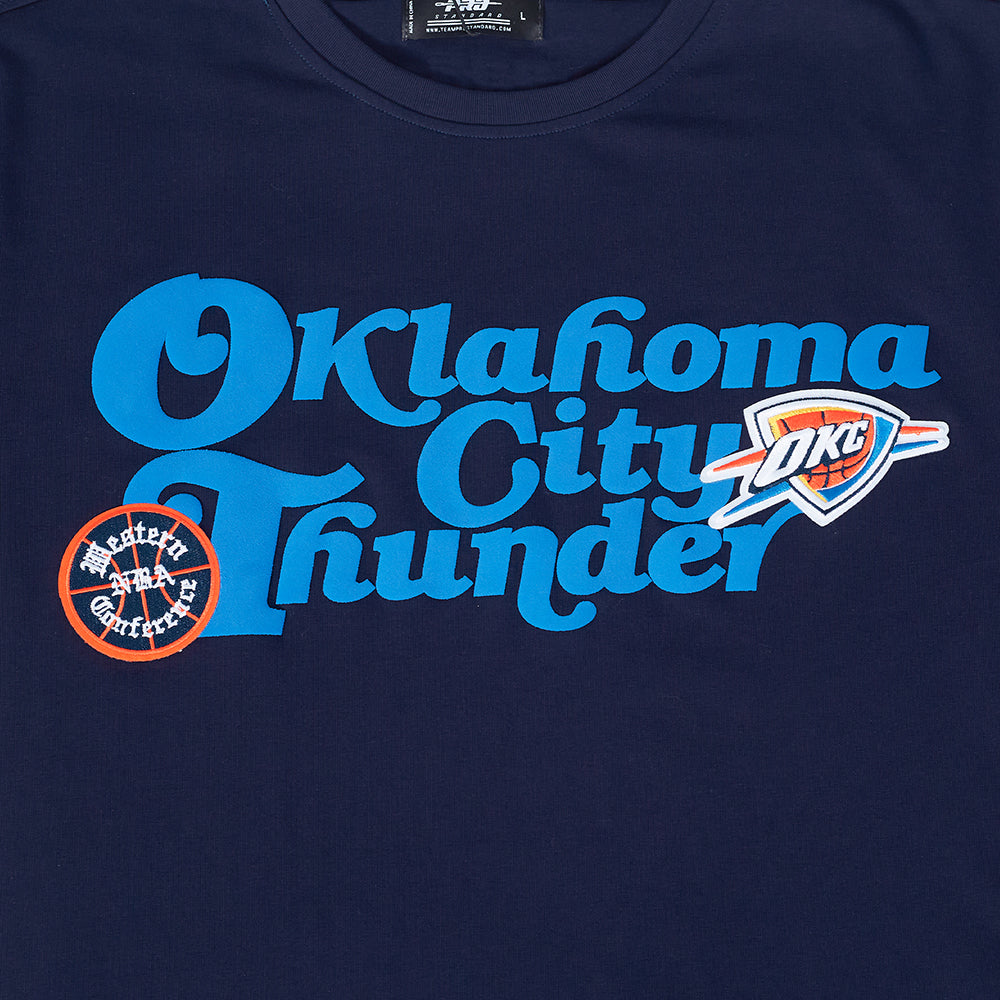 NBA OKLAHOMA CITY THUNDER SOUVENIR MEN'S SJ TEE (MIDNIGHT NAVY)