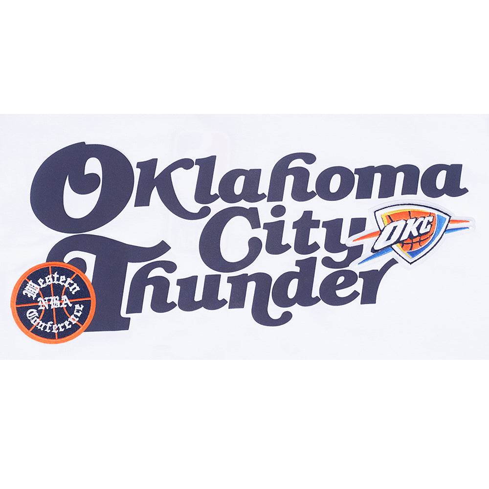 NBA OKLAHOMA CITY THUNDER SOUVENIR MEN'S SJ TEE (WHITE)