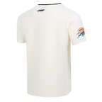 NBA OKLAHOMA CITY THUNDER MODERN ORIGINALS MEN'S RINGER TEE (EGGSHELL/ BLACK)