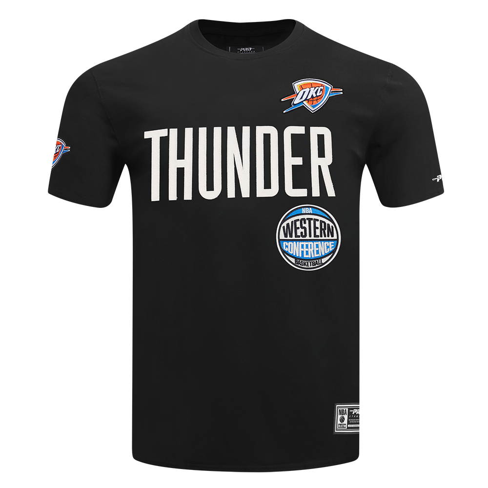 NBA OKLAHOMA CITY THUNDER MODERN ORIGINALS T-SHIRT EN JERSEY SIMPLE POUR HOMME (NOIR)