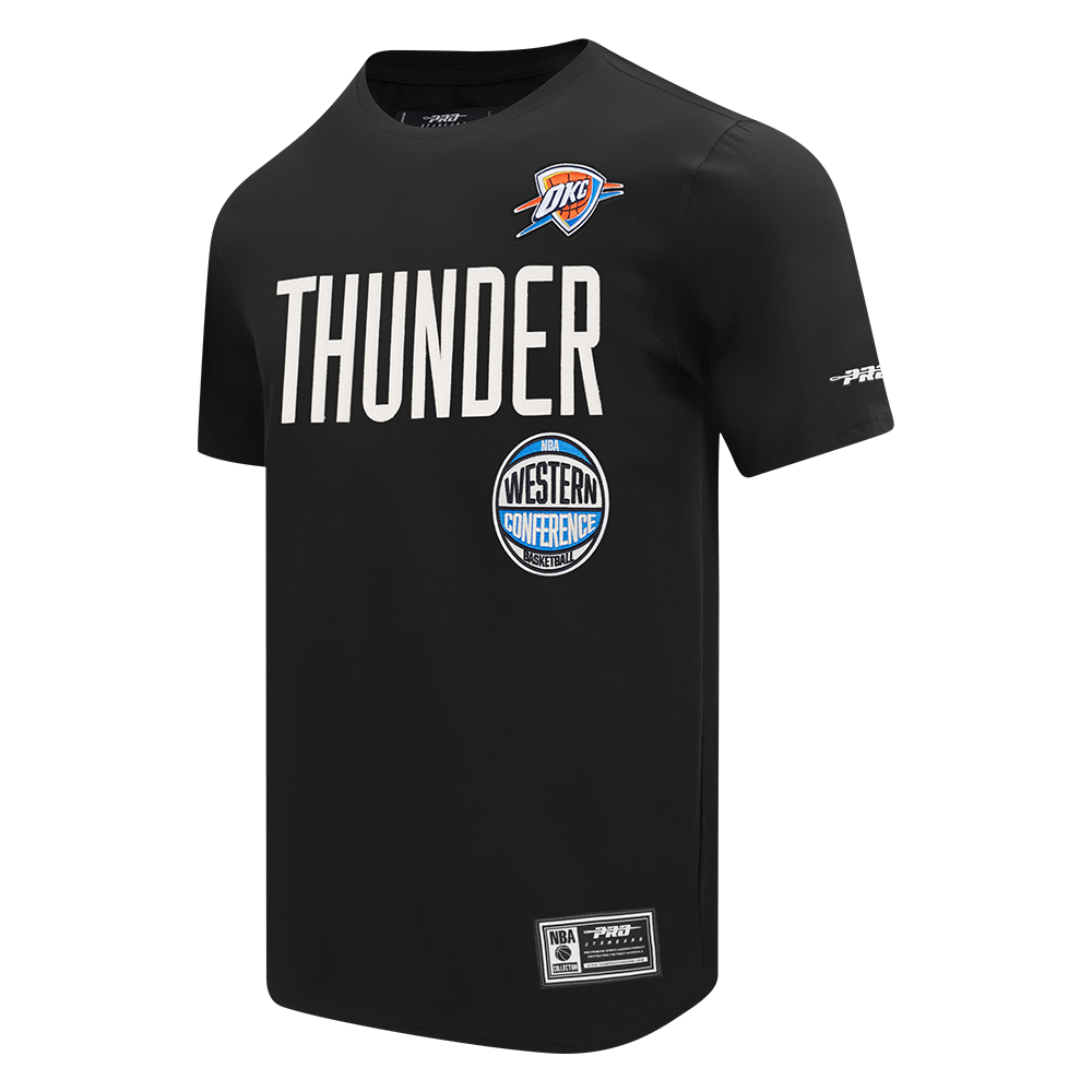 NBA OKLAHOMA CITY THUNDER MODERN ORIGINALS T-SHIRT EN JERSEY SIMPLE POUR HOMME (NOIR)