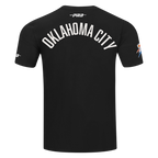 NBA OKLAHOMA CITY THUNDER MODERN ORIGINALS T-SHIRT EN JERSEY SIMPLE POUR HOMME (NOIR)