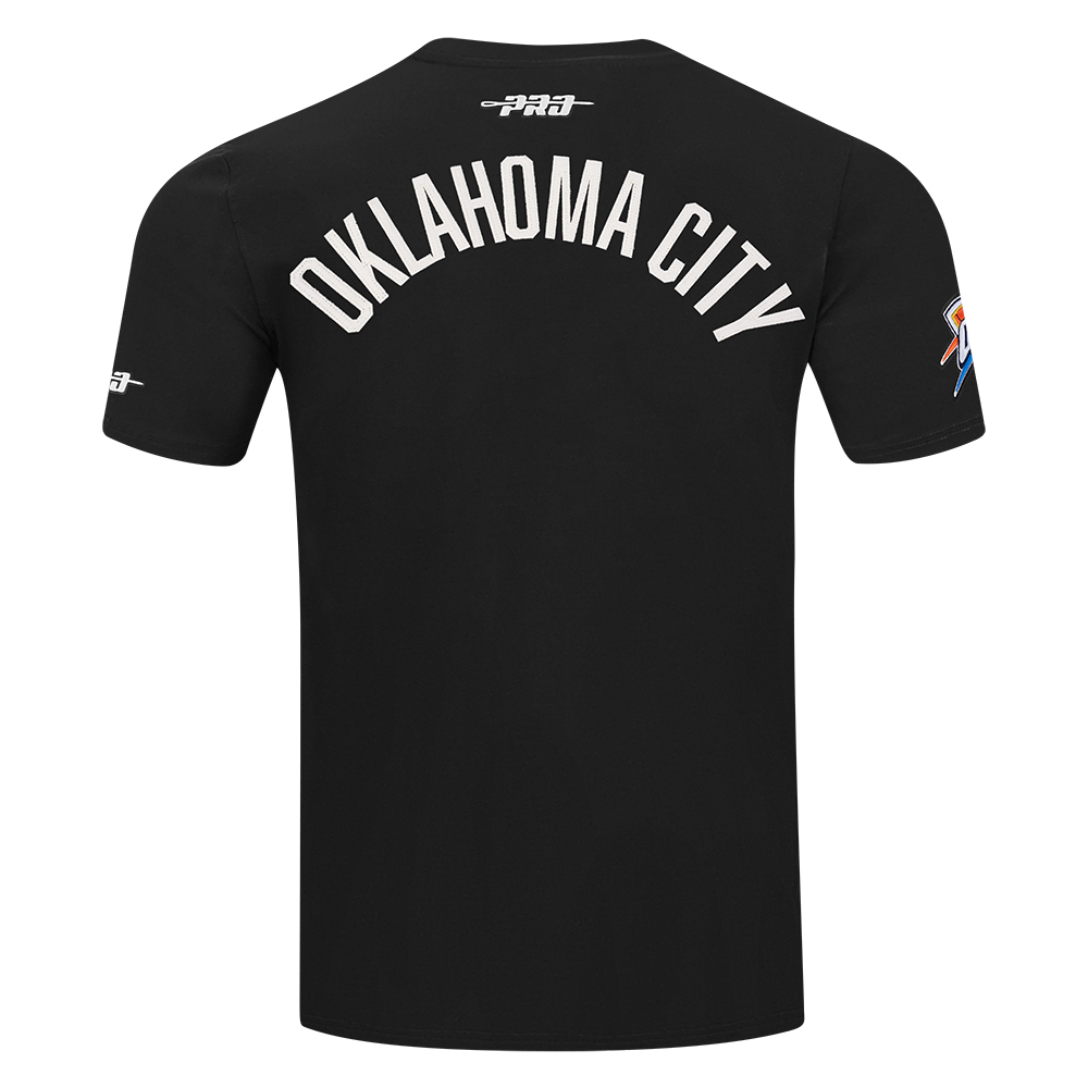 NBA OKLAHOMA CITY THUNDER MODERN ORIGINALS T-SHIRT EN JERSEY SIMPLE POUR HOMME (NOIR)
