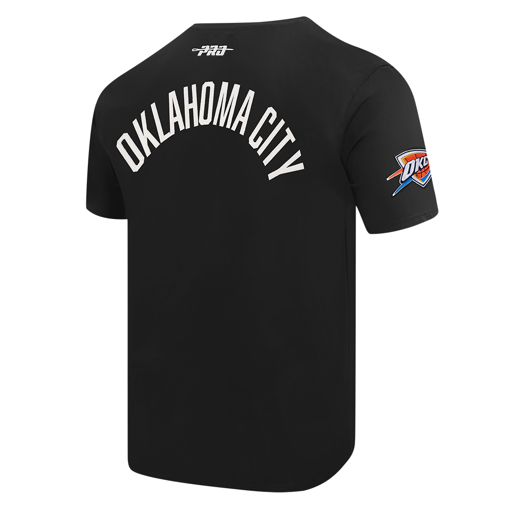 NBA OKLAHOMA CITY THUNDER MODERN ORIGINALS T-SHIRT EN JERSEY SIMPLE POUR HOMME (NOIR)