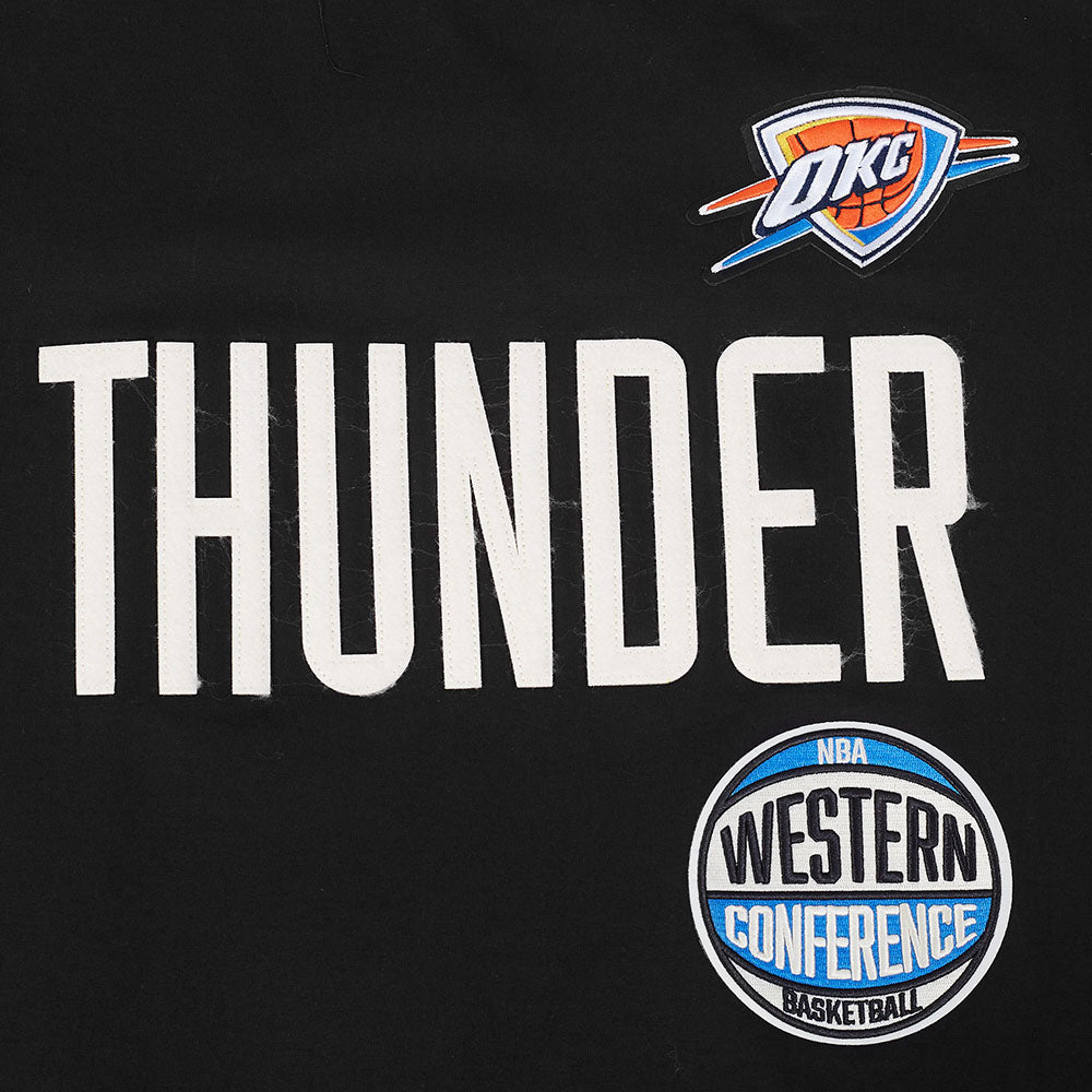 NBA OKLAHOMA CITY THUNDER MODERN ORIGINALS T-SHIRT EN JERSEY SIMPLE POUR HOMME (NOIR)