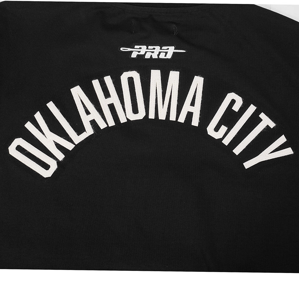 NBA OKLAHOMA CITY THUNDER MODERN ORIGINALS T-SHIRT EN JERSEY SIMPLE POUR HOMME (NOIR)